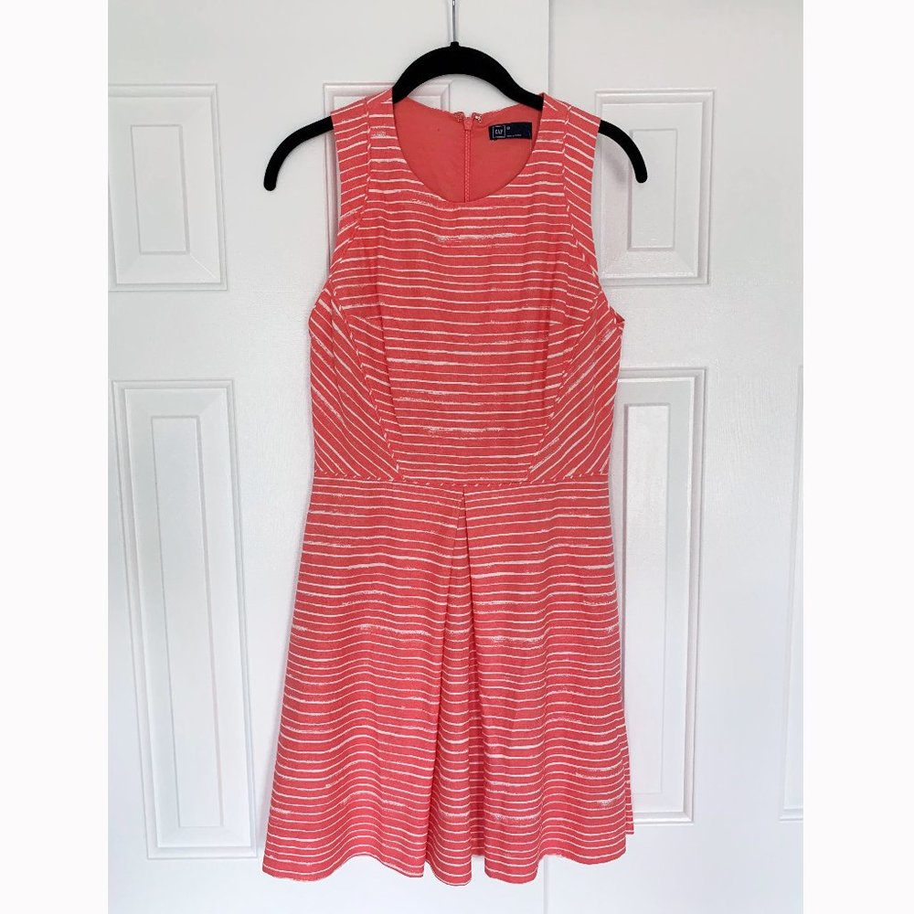Gap | Pink sleeveless structured linen dress